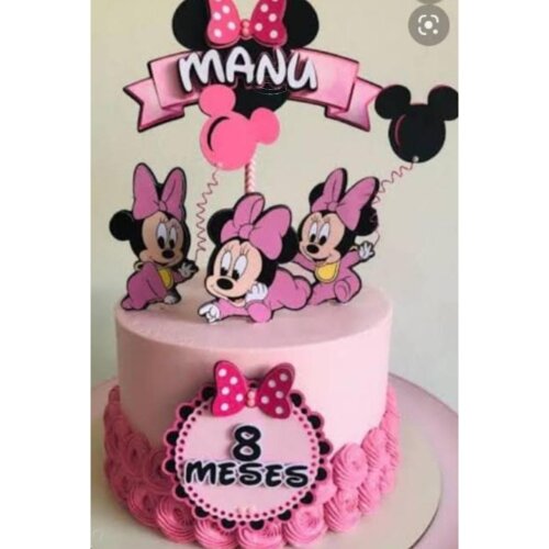 Topo de Bolo Minnie Baby 07