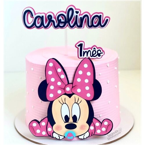 Topo de Bolo Minnie Baby 13