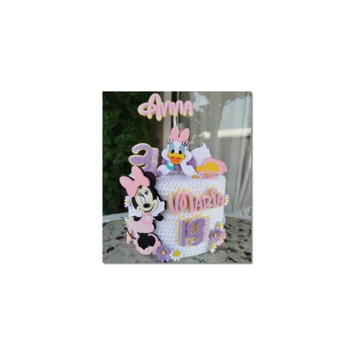 Topo de Bolo Minnie e Margarida 01