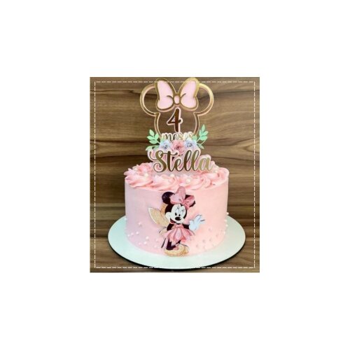 Topo de Bolo Minnie Fada 03