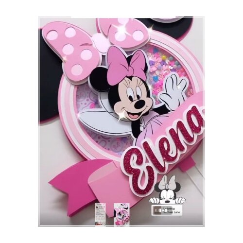 Topo de Bolo Minnie Fada 05