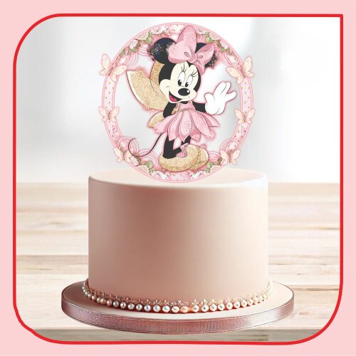 Topo de Bolo Minnie Fada 06