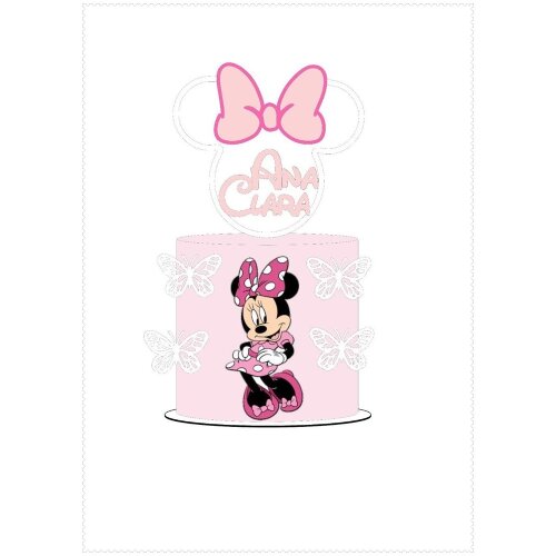 Topo de Bolo Minnie Rosa 03