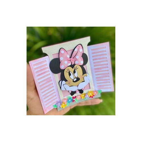 Topo de Bolo Minnie Rosa 16