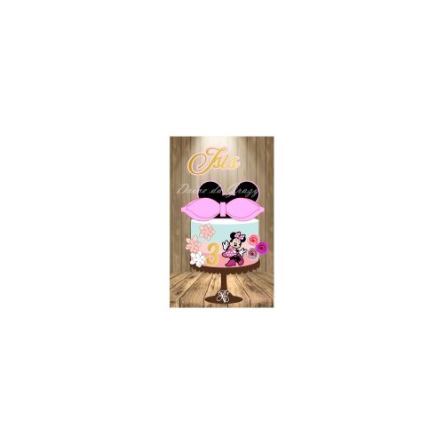 Topo de Bolo Minnie Rosa 19