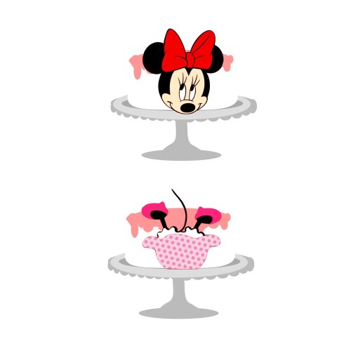 Topo de Bolo Minnie Rosa 20
