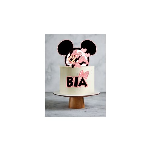 Topo de Bolo Minnie Rosa 24