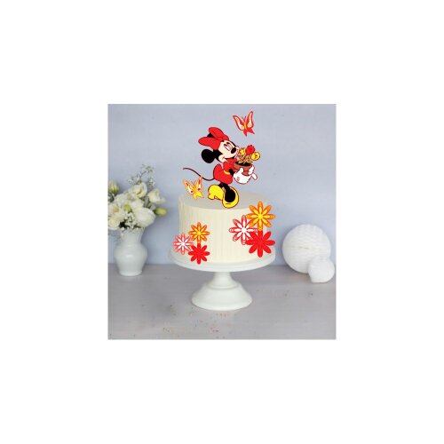 Topo de Bolo Minnie Vermelha 09