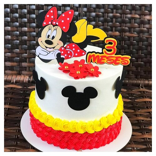 Topo de Bolo Minnie Vermelha 20