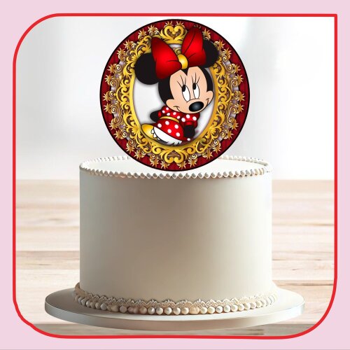 Topo de Bolo Minnie Vermelha 47