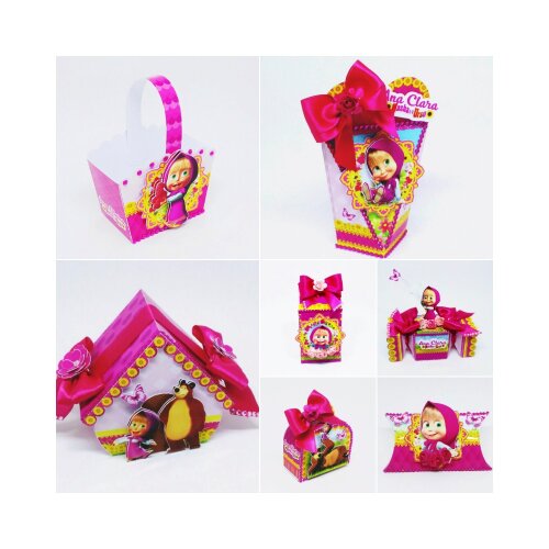 Kit festa Masha e o Urso 03 para imprimir