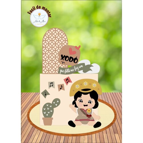 Topo de Bolo Maria Bonita 04