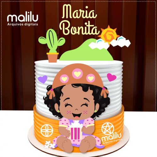 Topo de Bolo Maria Bonita 06