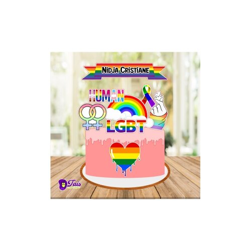 Topo de Bolo LGBTQIAP+ 02