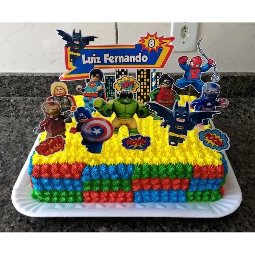 Topo de Bolo Lego 06