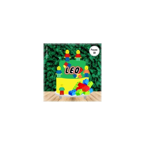 Topo de Bolo Lego 10