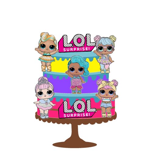 Topo de Bolo LOL 20