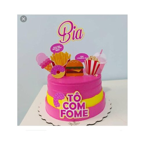 Topo de Bolo Lanchonete 01
