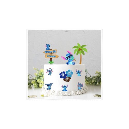 Topo de Bolo Lilo e Stich 08