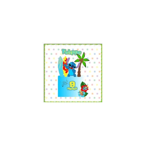 Topo de Bolo Lilo e Stich 15