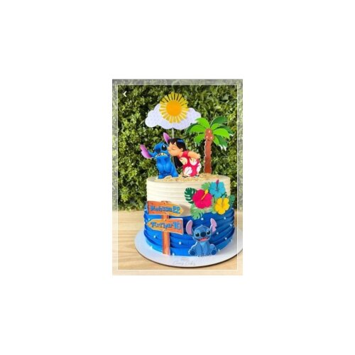 Topo de Bolo Lilo e Stich 18
