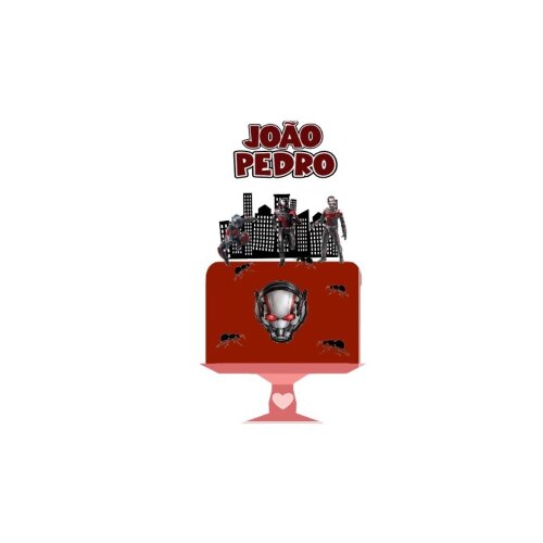 Topo de Bolo Homem Formiga para imprimir 03