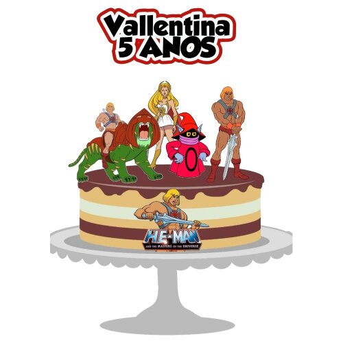 Topo de Bolo He-Man para imprimir 02