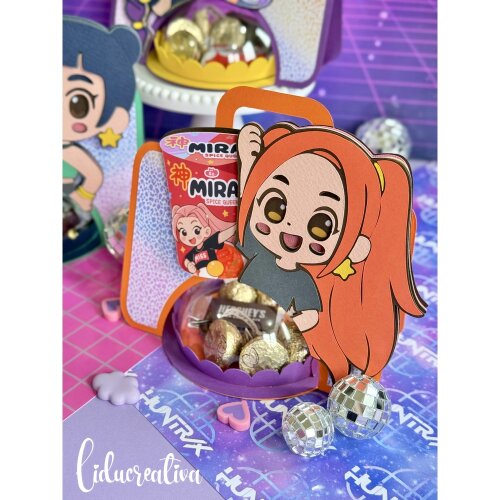 Arquivo de corte porta doce Huntrix MIRA kpop demon hunters