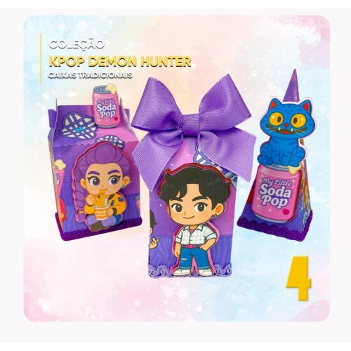 Kit Festa Coleção Kpop Demon Huntrix - para imprimir