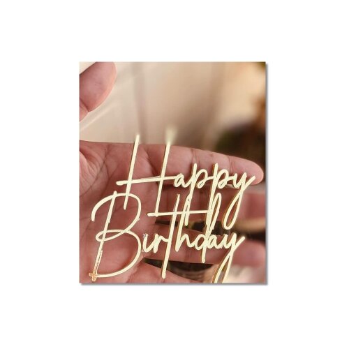 Topo de Bolo Happy Birthday 105   para imprimir