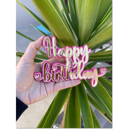 Topo de Bolo Happy Birthday 11   para imprimir