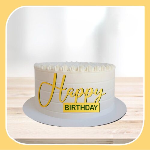 Topo de Bolo Happy Birthday 25   para imprimir