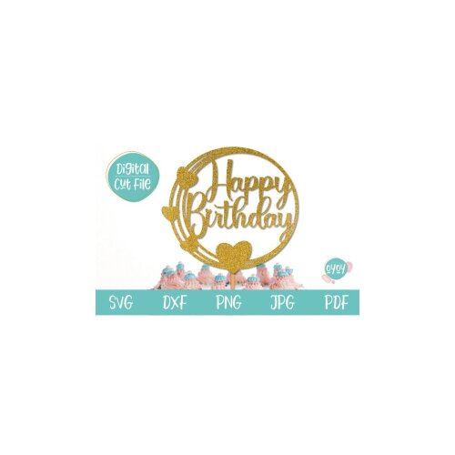 Topo de Bolo Happy Birthday 34   para imprimir