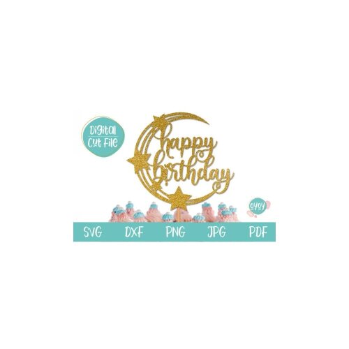 Topo de Bolo Happy Birthday 35   para imprimir