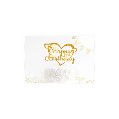 Topo de Bolo Happy Birthday 74   para imprimir