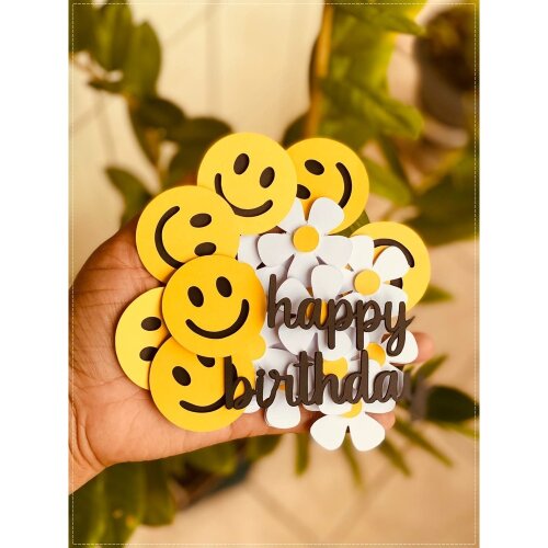 Topo de Bolo Happy Birthday 76   para imprimir