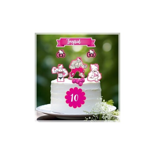 Topo de Bolo Hello Kitty para imprimir 07