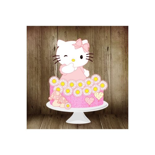Topo de Bolo Hello Kitty para imprimir 13