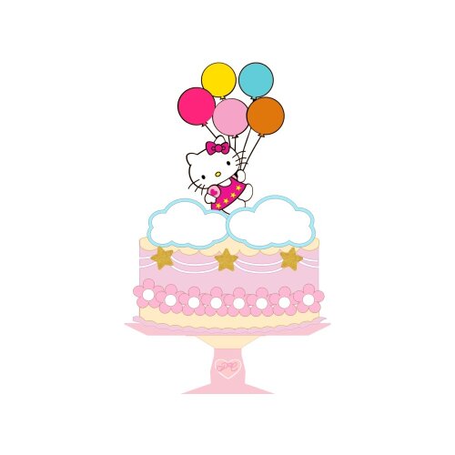 Topo de Bolo Hello Kitty para imprimir 14