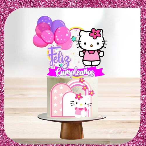 Topo de Bolo Hello Kitty para imprimir 27