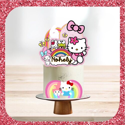 Topo de Bolo Hello Kitty para imprimir 28