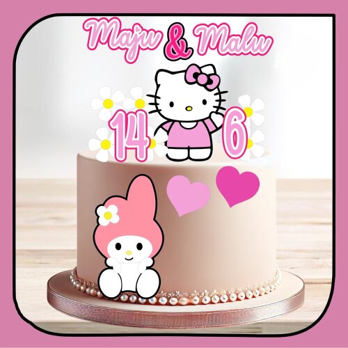 Topo de Bolo Hello Kitty para imprimir 32
