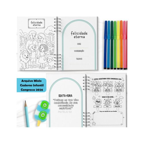 Kit Digital miolo congresso infantil 2027