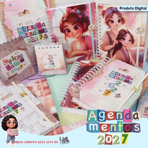 Kit Digital coleção agendamentos 2027 - lidi