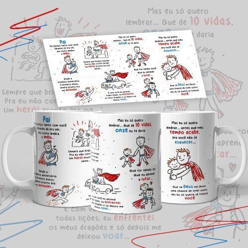 PAI ... Onze Vidas - Arte Avulsa