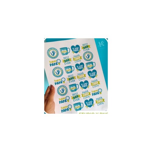 HOJA DE STICKERS Dia del Padre Kosmos
