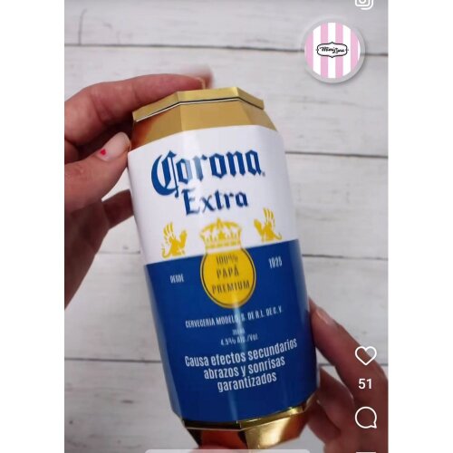 Lata cerveza para papa