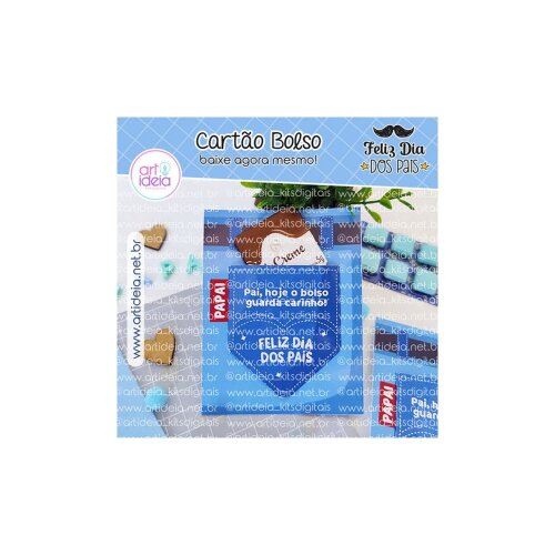 Cópia de Cartão Bolso Dia dos Pais
