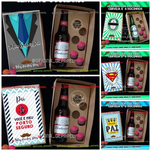 caixa 6 doces e cerveja