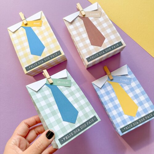 Caixinha gravata - Dia dos Pais